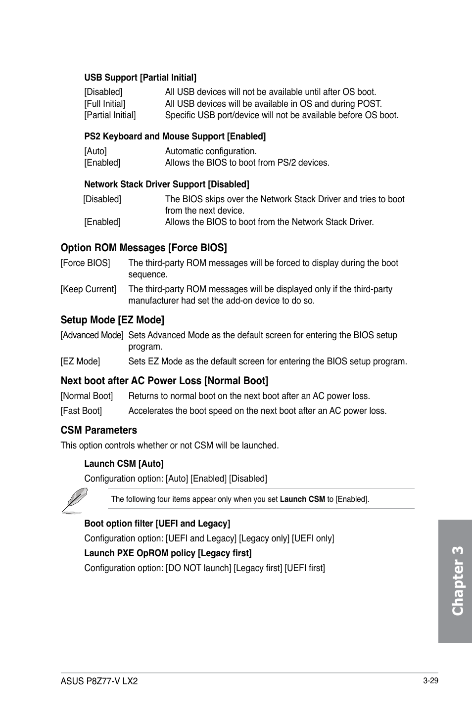 Chapter 3 | Asus P8Z77-V LX2 User Manual | Page 87 / 156