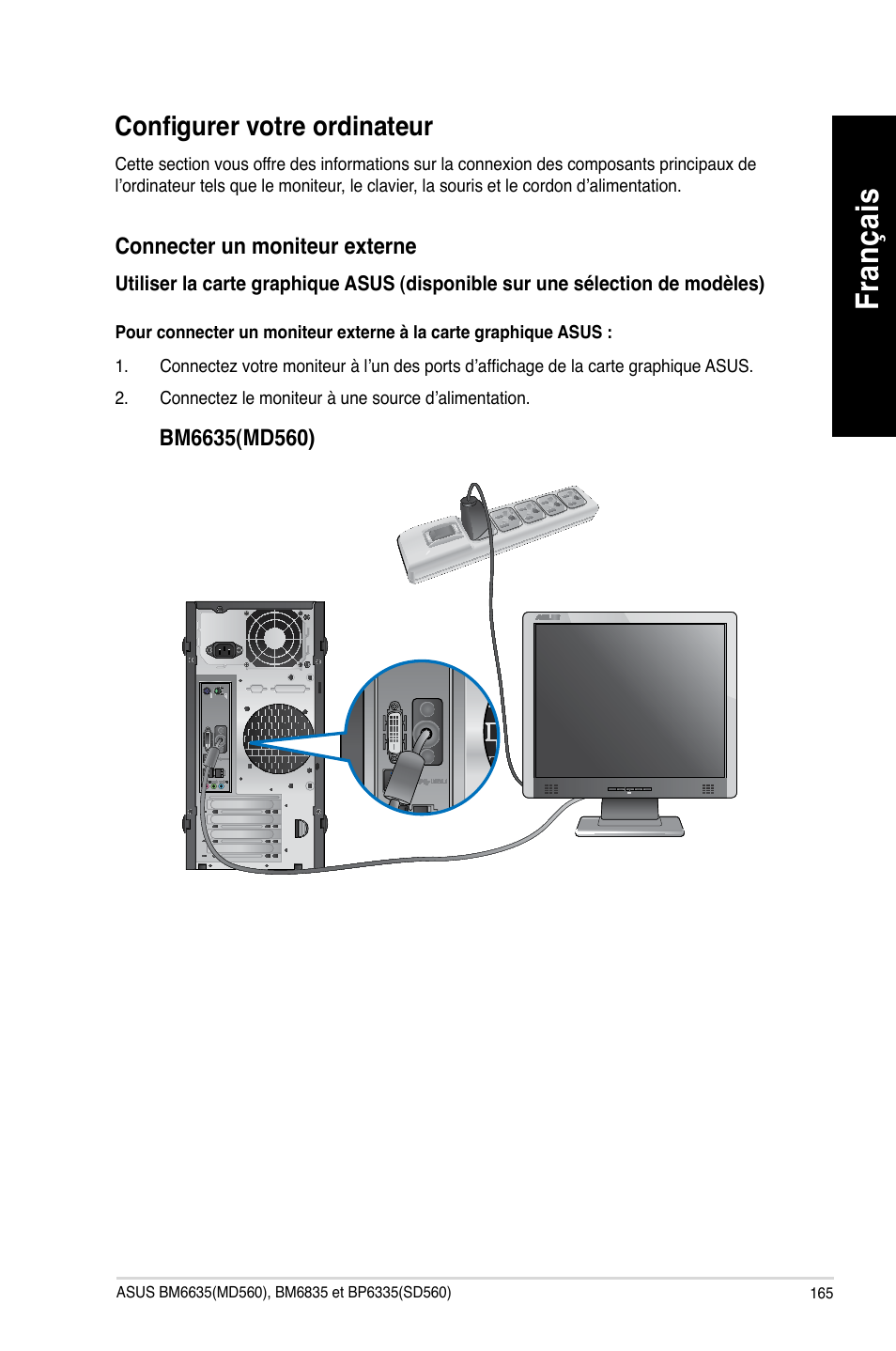 Configurer votre ordinateur, Fra nç ais fr an ça is | Asus BP6335 User Manual | Page 167 / 510