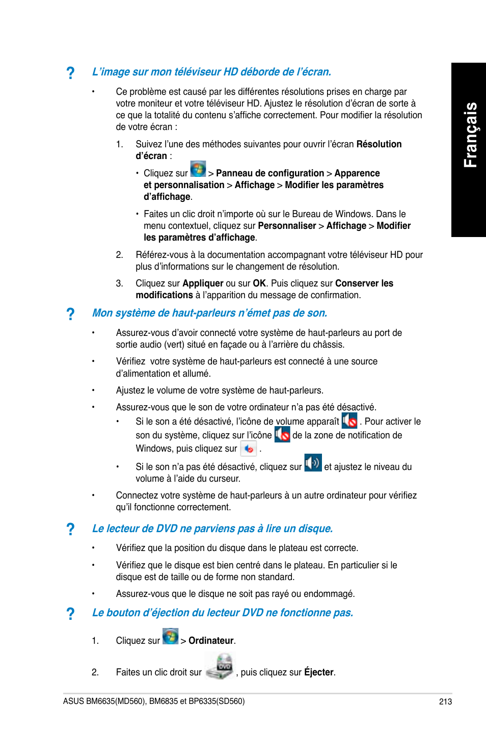 Fra nç ais fr an ça is | Asus BP6335 User Manual | Page 215 / 510