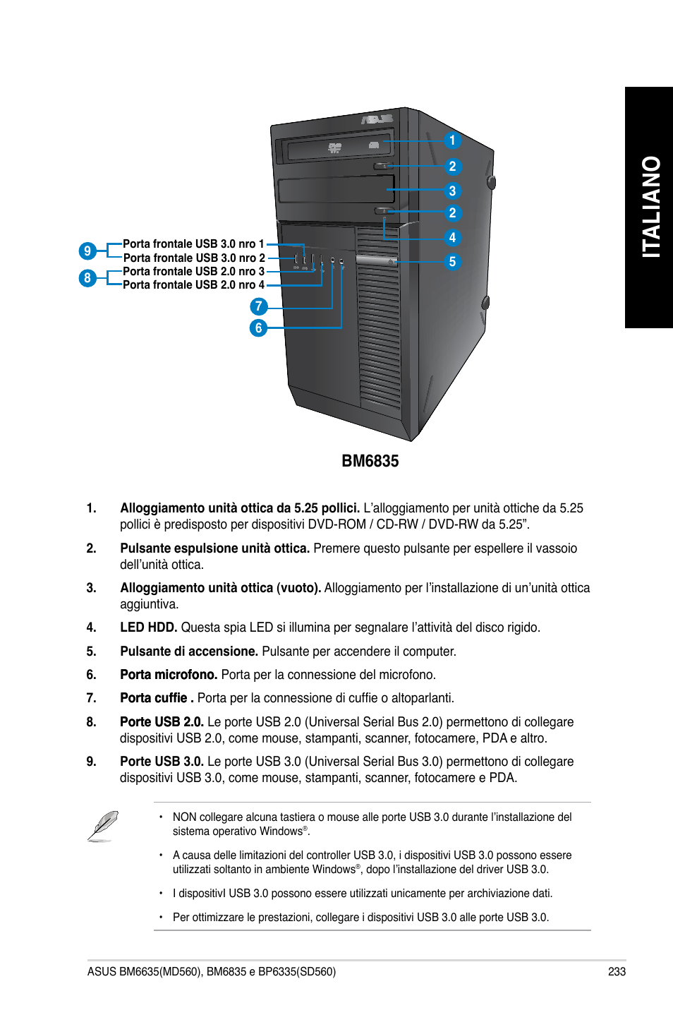 Ita lia no it al ia no | Asus BP6335 User Manual | Page 235 / 510