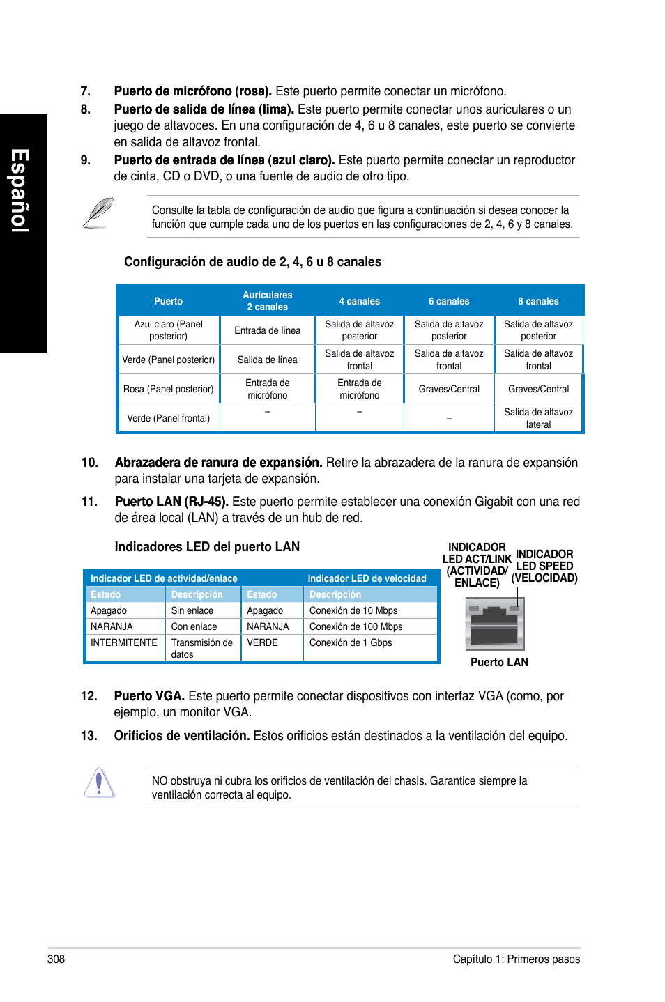 Es pa ño l es pa ño l | Asus BP6335 User Manual | Page 310 / 510