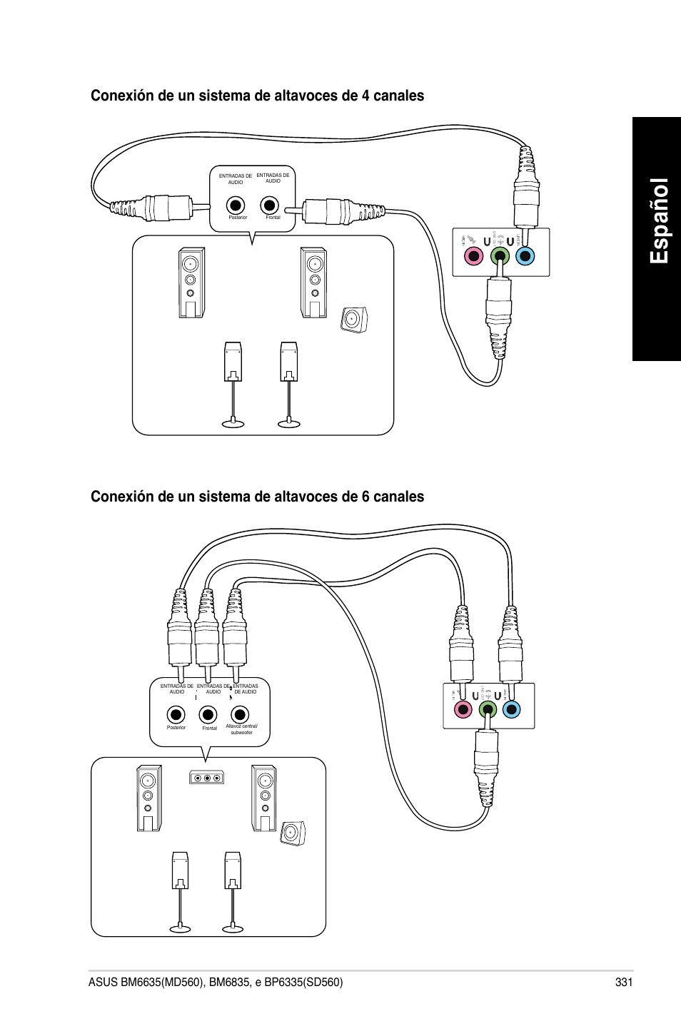 Es pa ño l es pa ño l | Asus BP6335 User Manual | Page 333 / 510