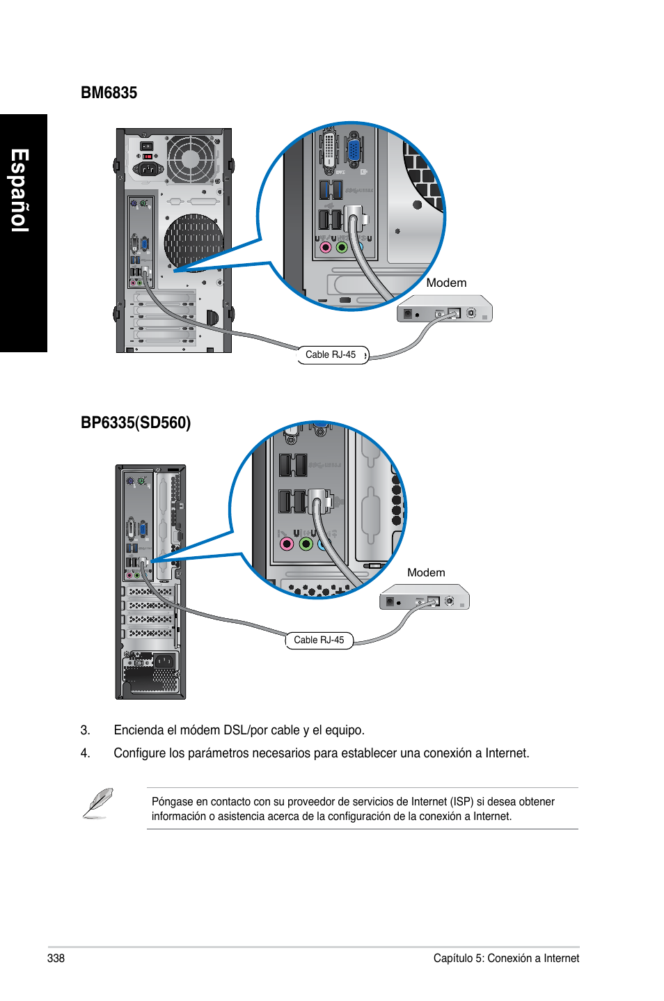 Es pa ño l es pa ño l | Asus BP6335 User Manual | Page 340 / 510