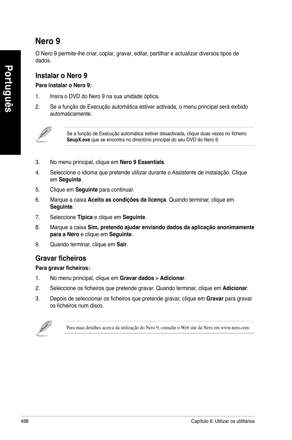 Nero 9 | Asus BP6335 User Manual | Page 500 / 510