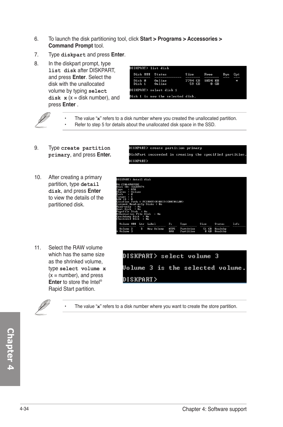 Chapter 4 | Asus P8Z77-V LE PLUS User Manual | Page 142 / 174