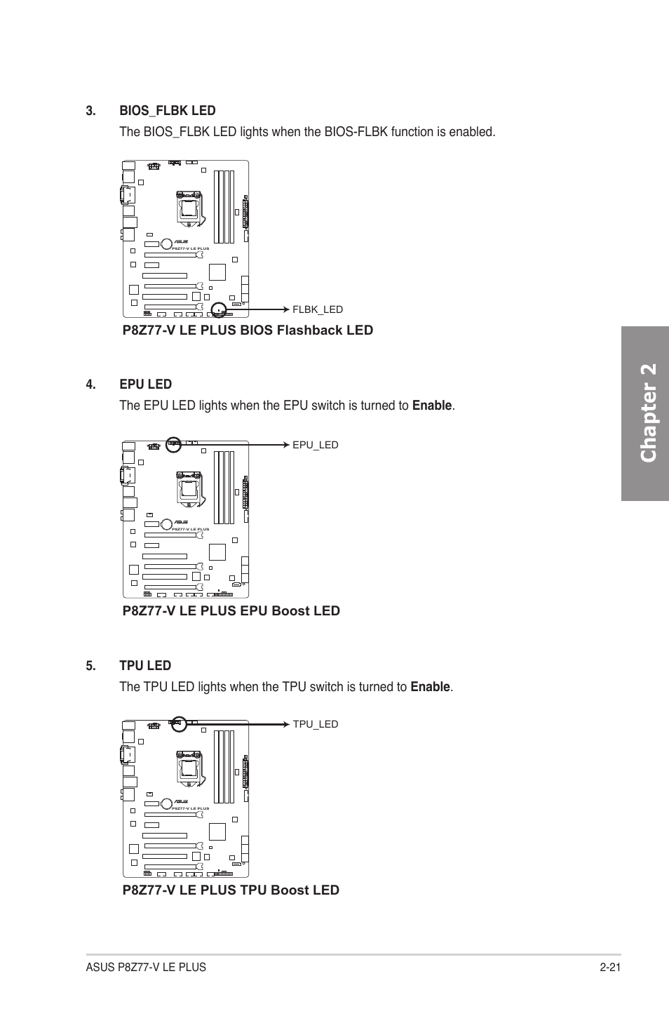 Chapter 2 | Asus P8Z77-V LE PLUS User Manual | Page 41 / 174