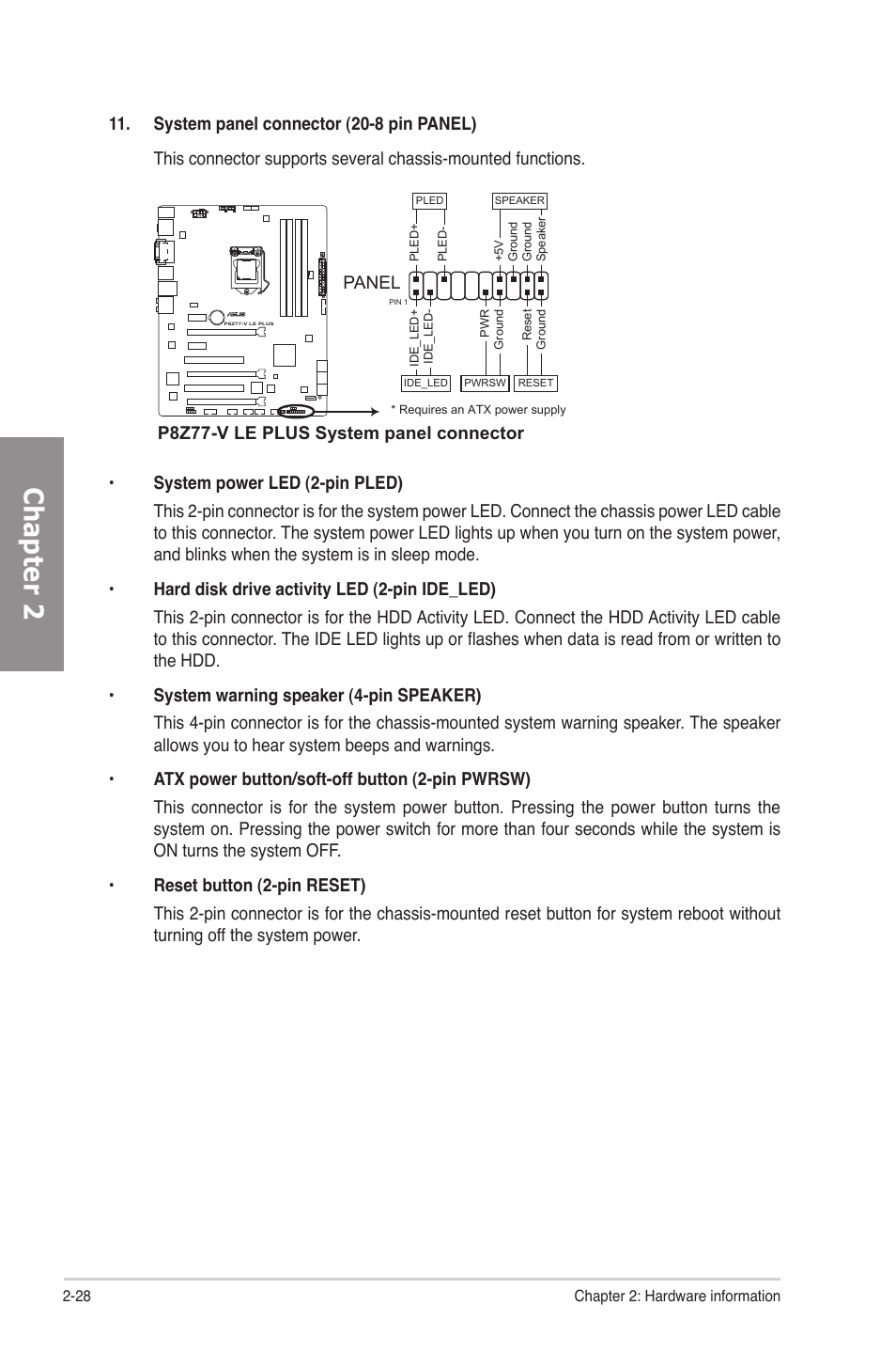 Chapter 2 | Asus P8Z77-V LE PLUS User Manual | Page 48 / 174