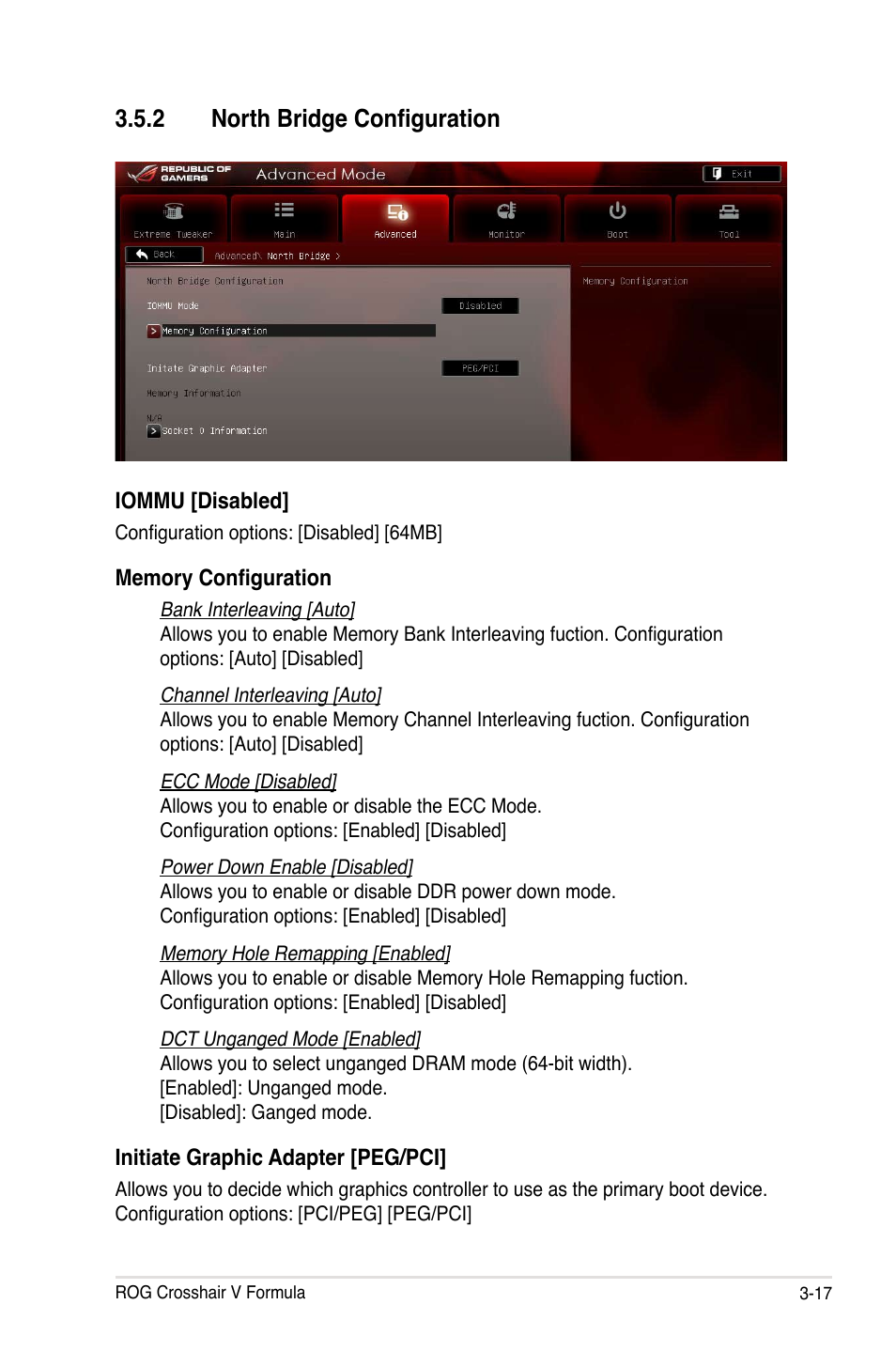 2 north bridge configuration | Asus Crosshair V Formula/ThunderBolt User Manual | Page 101 / 193