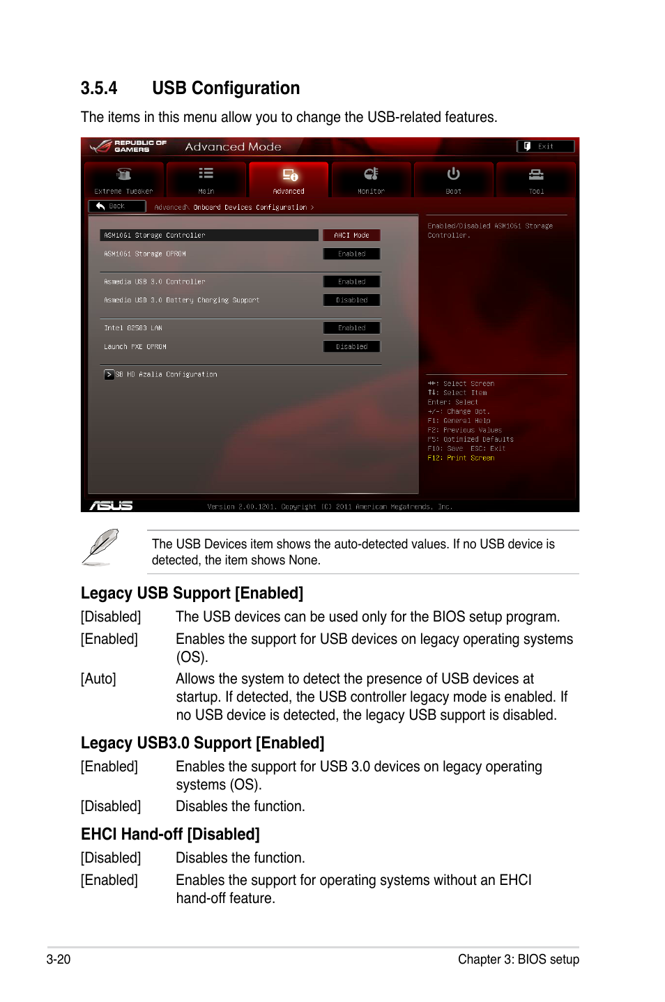 4 usb configuration | Asus Crosshair V Formula/ThunderBolt User Manual | Page 104 / 193