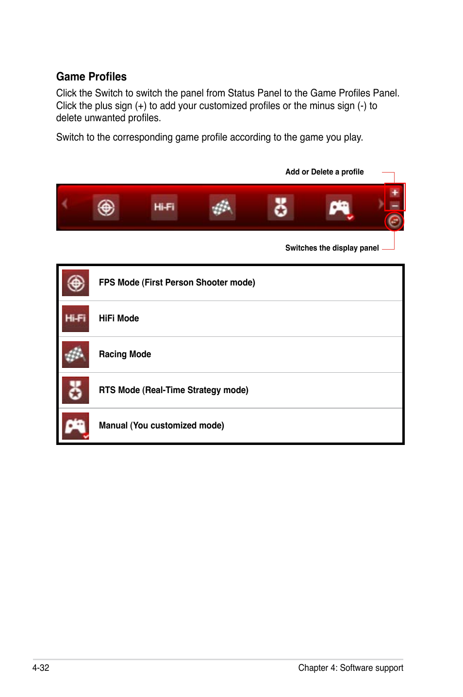 Game profiles | Asus Crosshair V Formula/ThunderBolt User Manual | Page 166 / 193