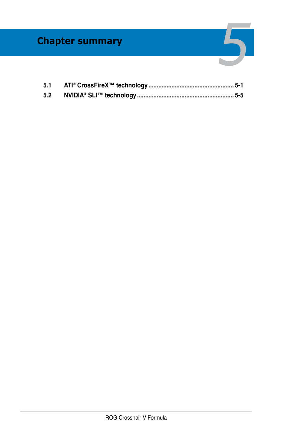 Chapter 5: multiple gpu technology support | Asus Crosshair V Formula/ThunderBolt User Manual | Page 182 / 193