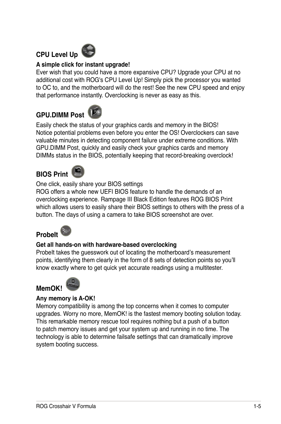Asus Crosshair V Formula/ThunderBolt User Manual | Page 25 / 193