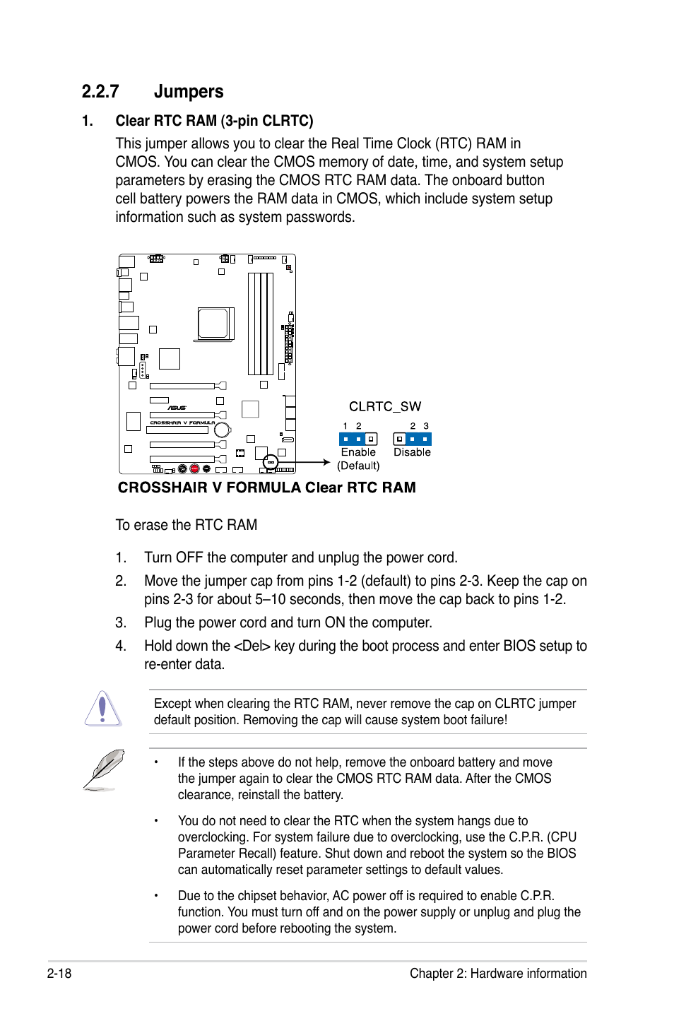 Jumpers | Asus Crosshair V Formula/ThunderBolt User Manual | Page 48 / 193