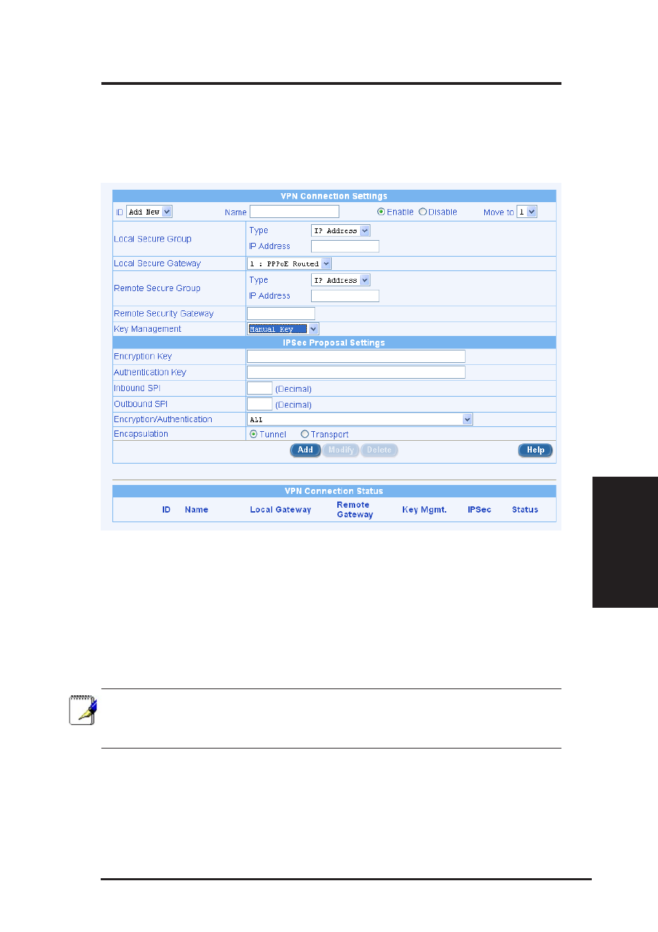 2 add a rule for vpn connection using manual key, Chapter 10 | Asus SL6000 User Manual | Page 102 / 137