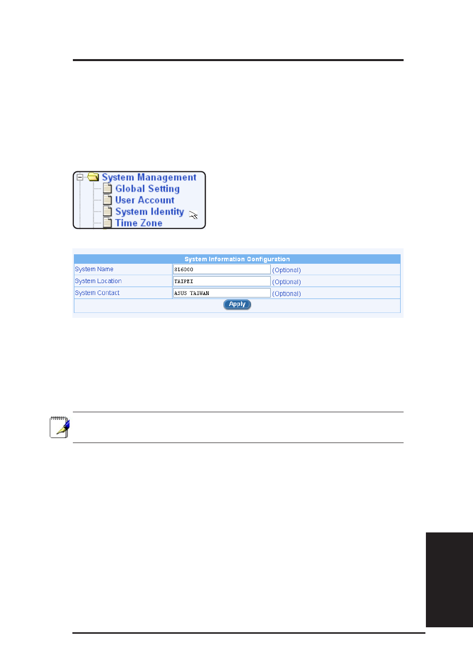 3 modify system information, 4 setup time zone | Asus SL6000 User Manual | Page 110 / 137