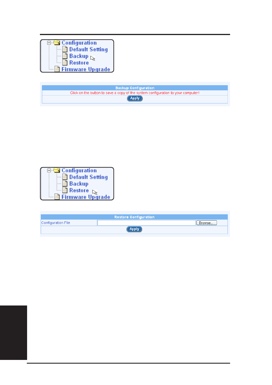 3 restore system configuration, Chapter 12 | Asus SL6000 User Manual | Page 113 / 137