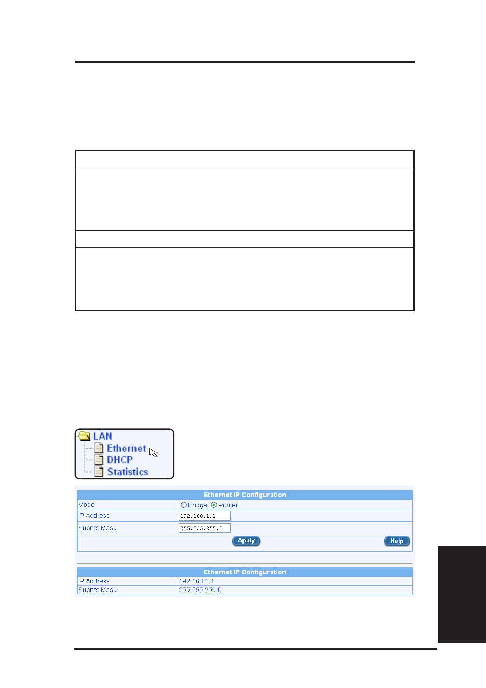 1 lan ip configuration parameters, 2 configuring the lan ip address, Chapter 6 | Asus SL6000 User Manual | Page 38 / 137