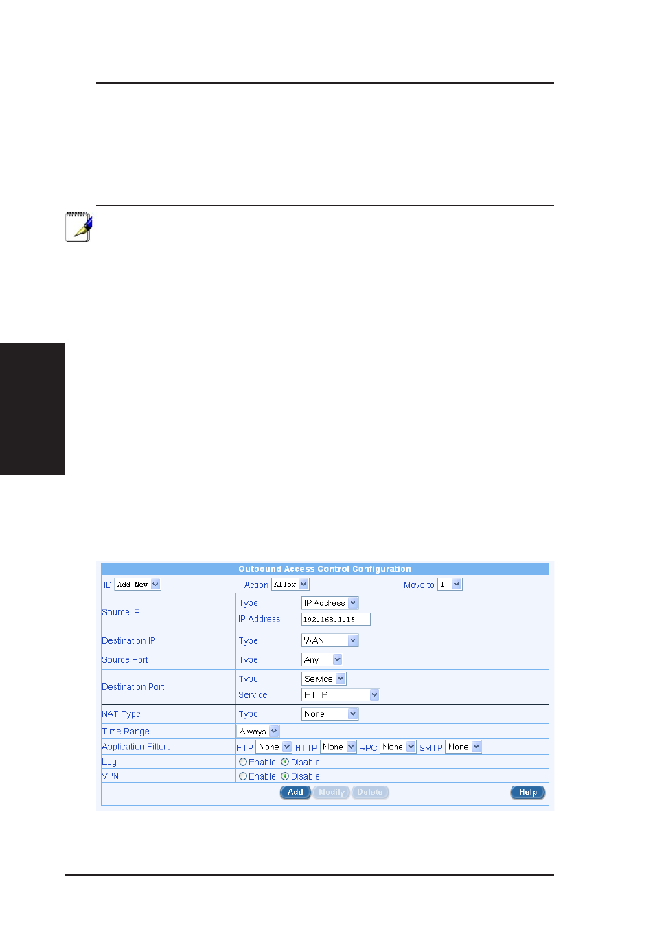 2 add an outbound acl rule, Chapter 9 | Asus SL6000 User Manual | Page 69 / 137