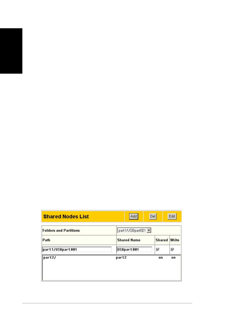 Adding shares and applying permissions | Asus WL-HDD2.5 User Manual | Page 10 / 84