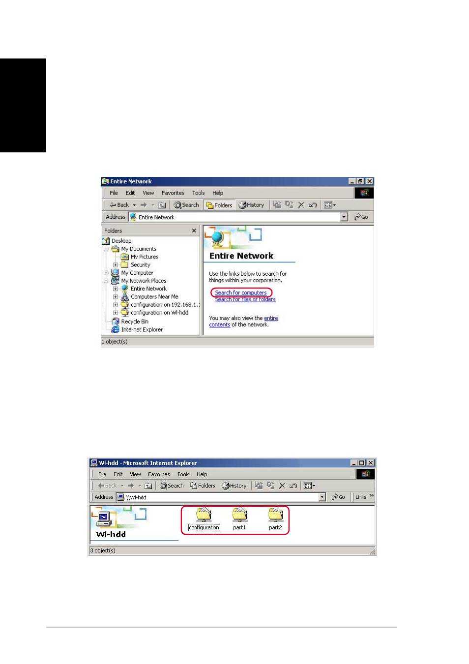 Enabling access to the hard disk drive | Asus WL-HDD2.5 User Manual | Page 12 / 84