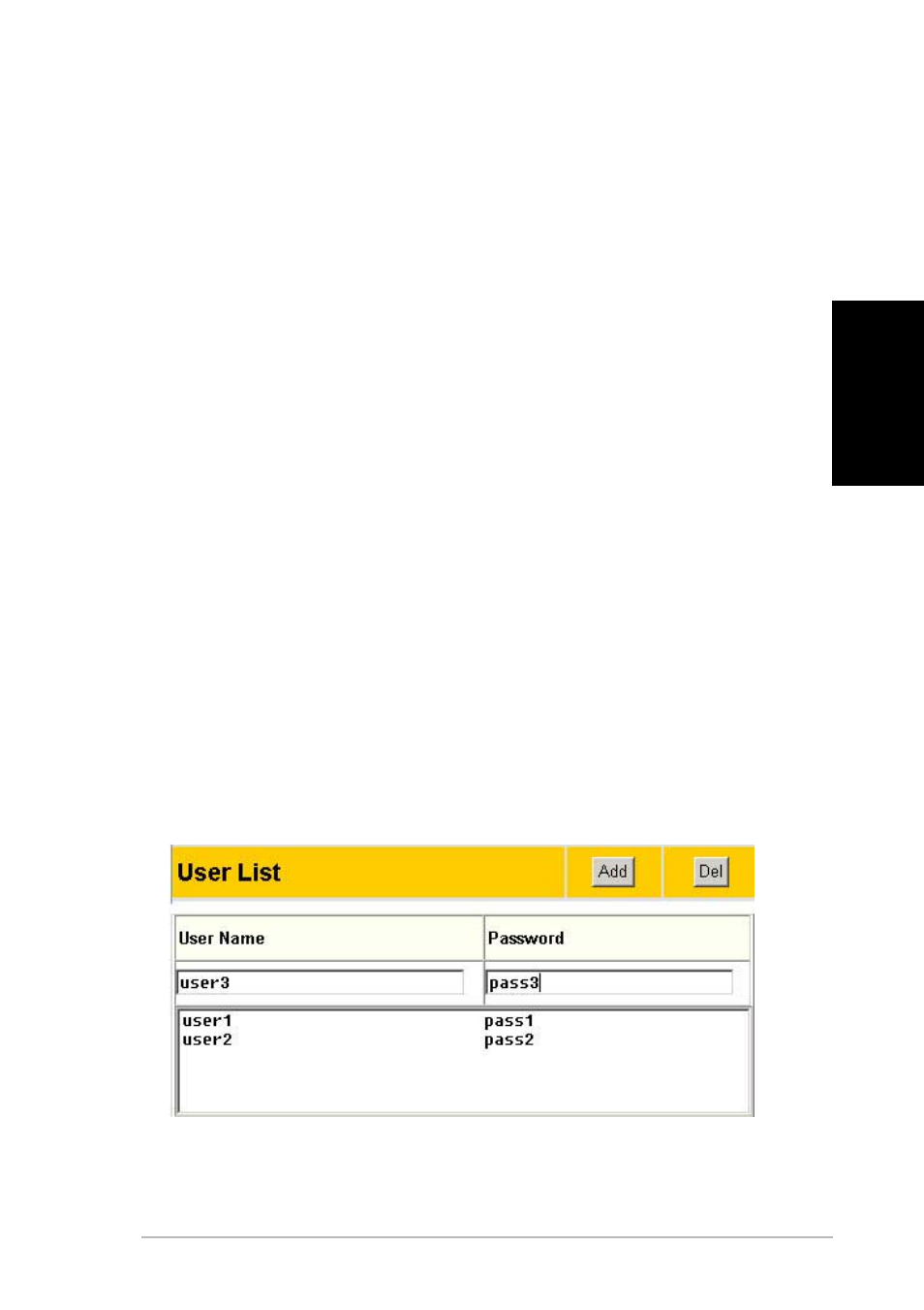 Configurer un serveur de fichier et un serveur ftp, Ajouter des utilisateurs | Asus WL-HDD2.5 User Manual | Page 23 / 84
