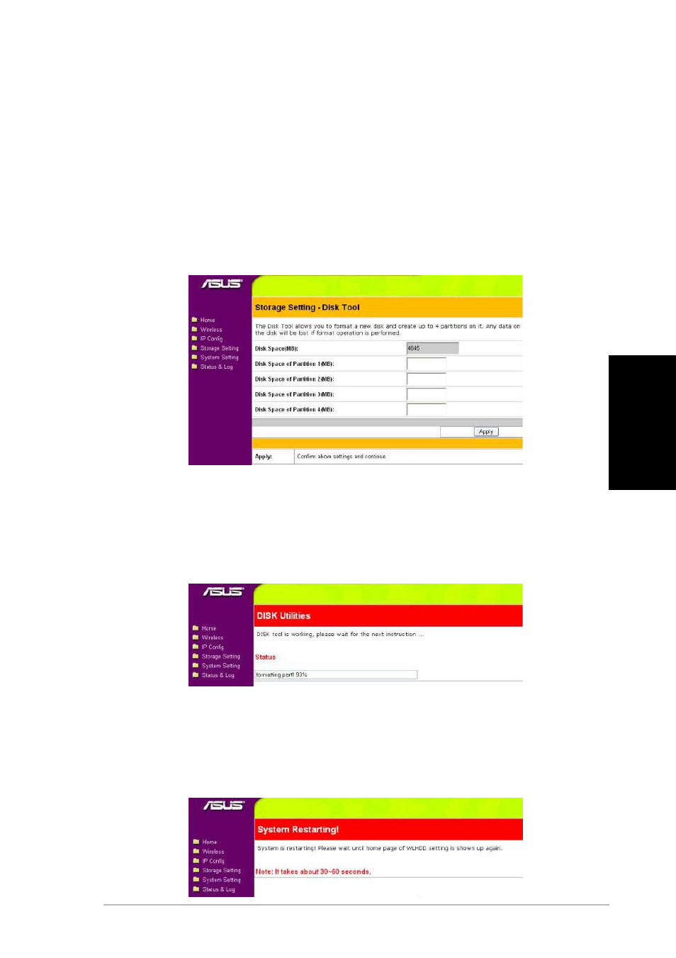 Formatieren einer neuen festplatte | Asus WL-HDD2.5 User Manual | Page 35 / 84