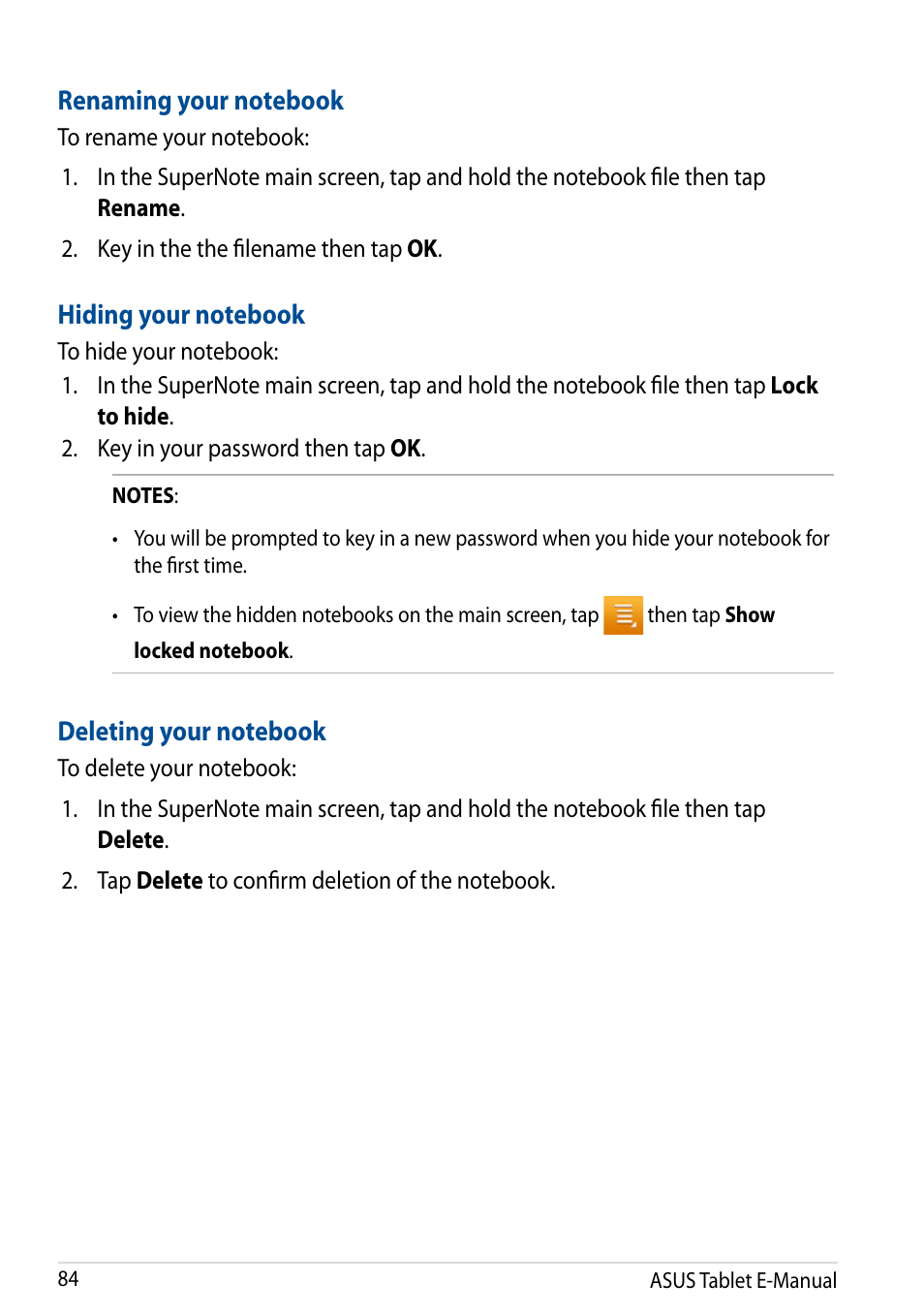 Asus Transformer Pad (TF701T) User Manual | Page 84 / 102