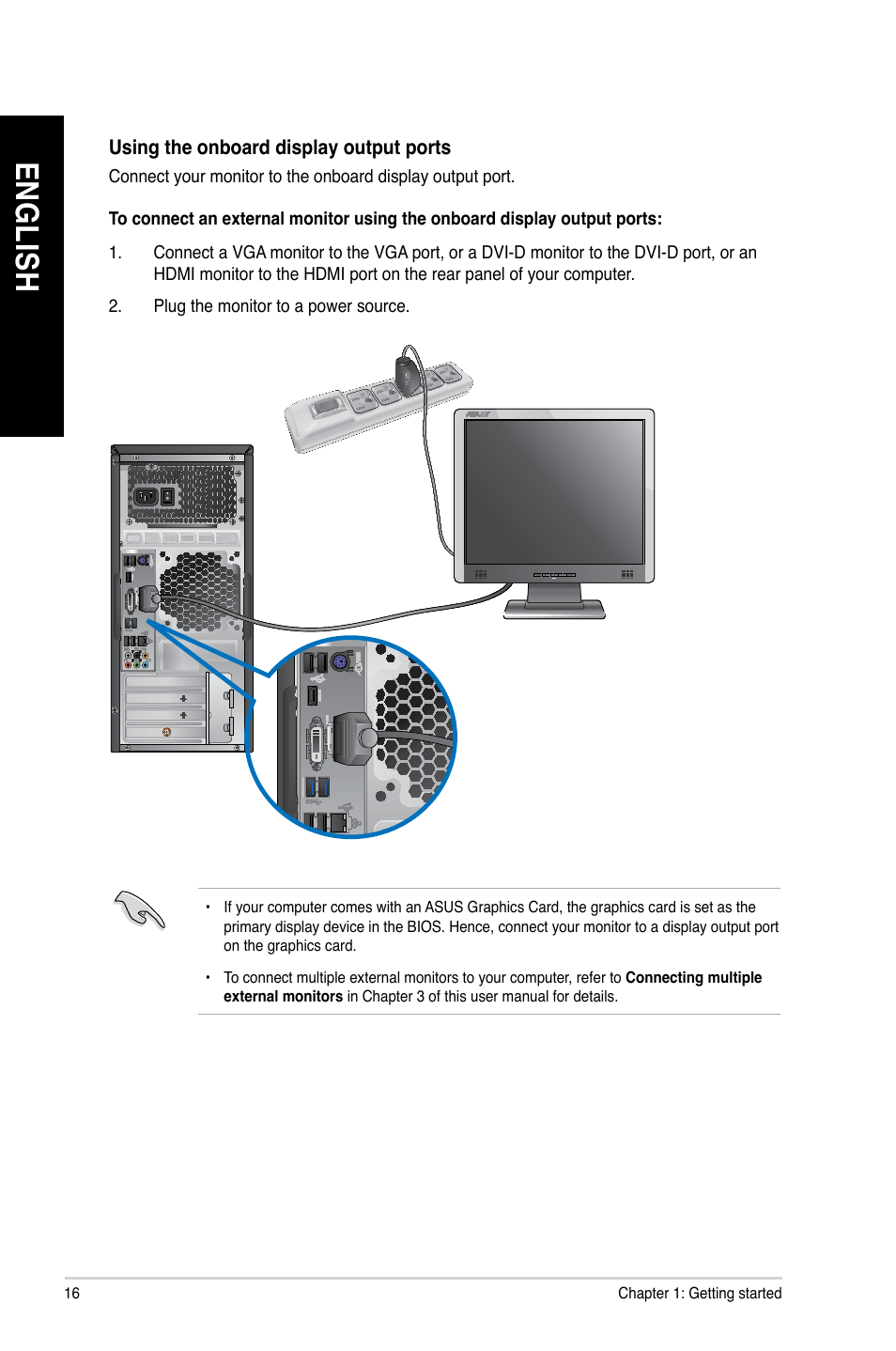 En gl is h en gl is h en gl is h en gl is h | Asus CG8270 User Manual | Page 16 / 76