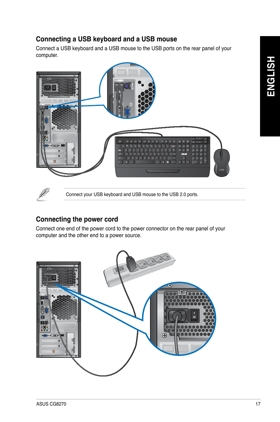 En gl is h en gl is h | Asus CG8270 User Manual | Page 17 / 76