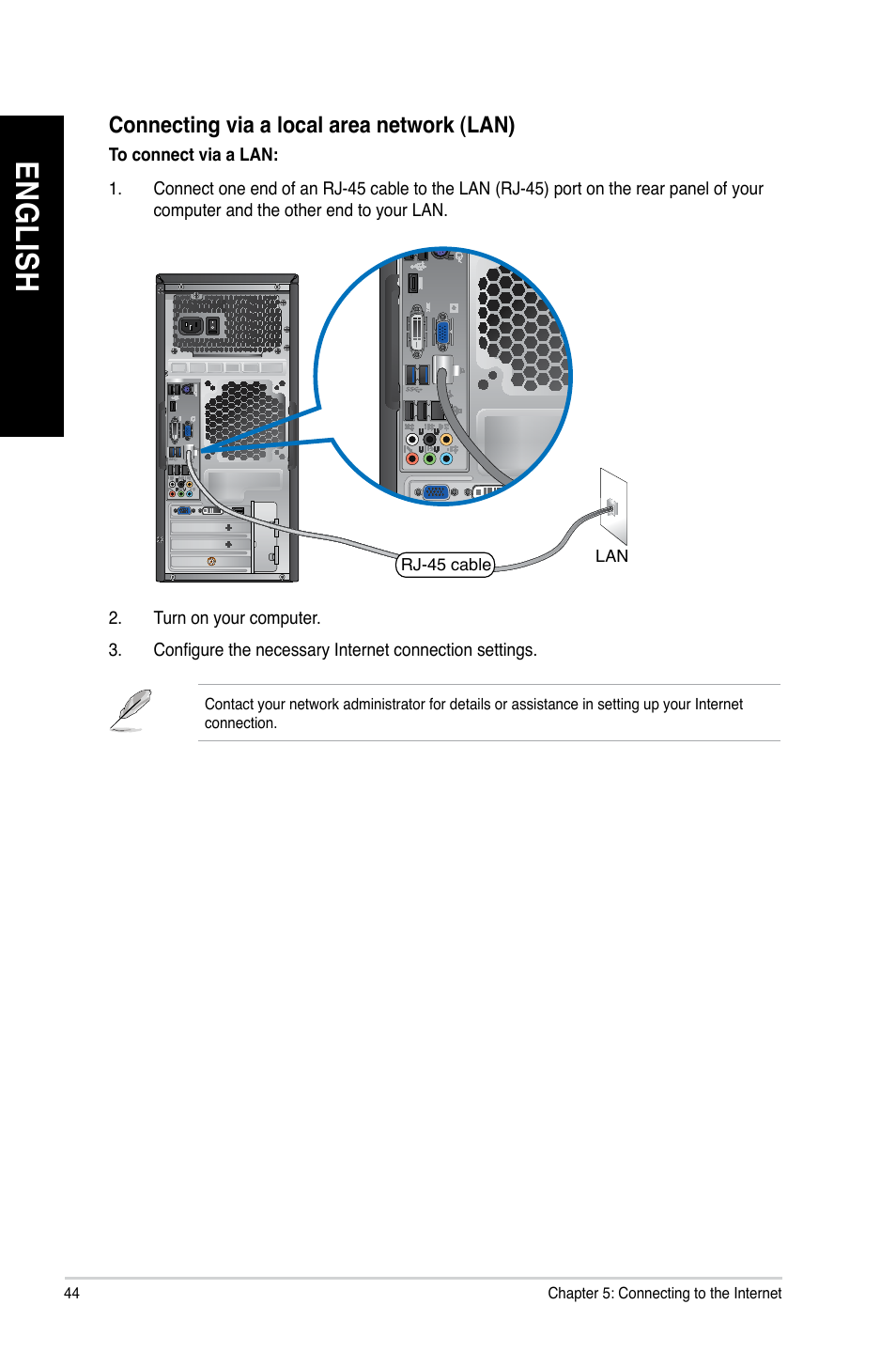 En gl is h en gl is h en gl is h en gl is h | Asus CG8270 User Manual | Page 44 / 76