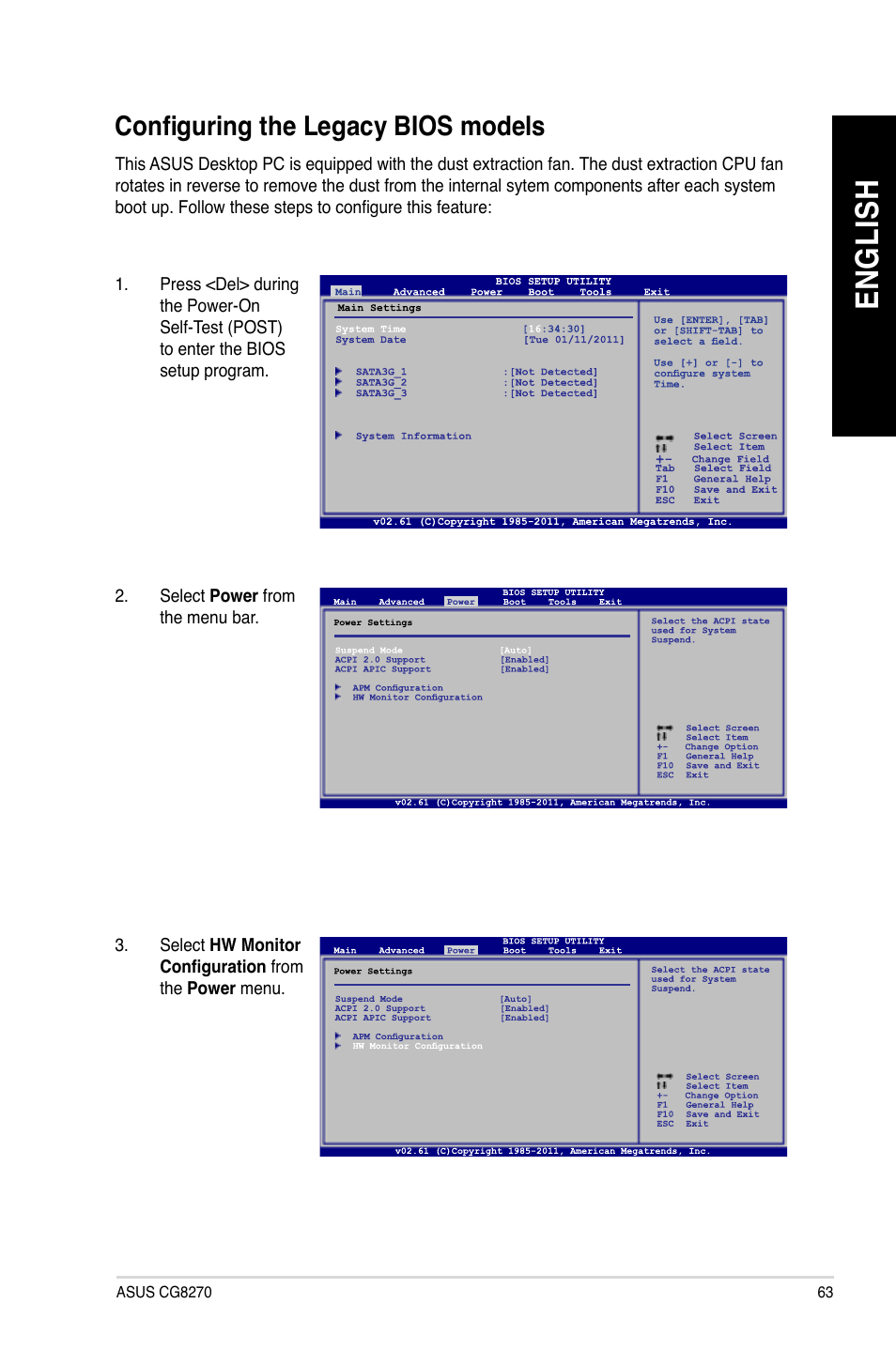 En gl is h en gl is h | Asus CG8270 User Manual | Page 63 / 76