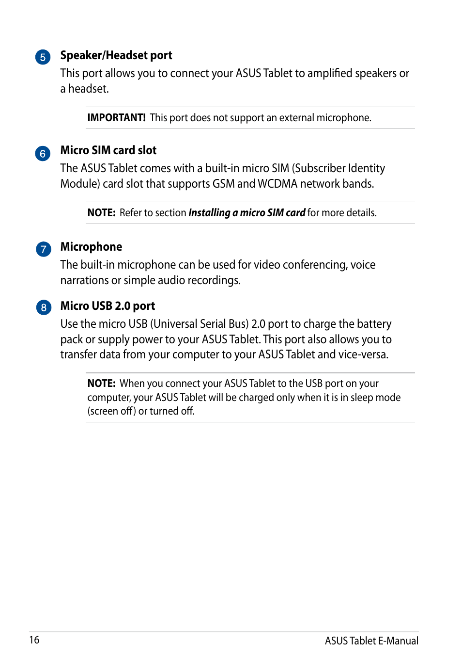 Asus Fonepad 7 User Manual | Page 16 / 102