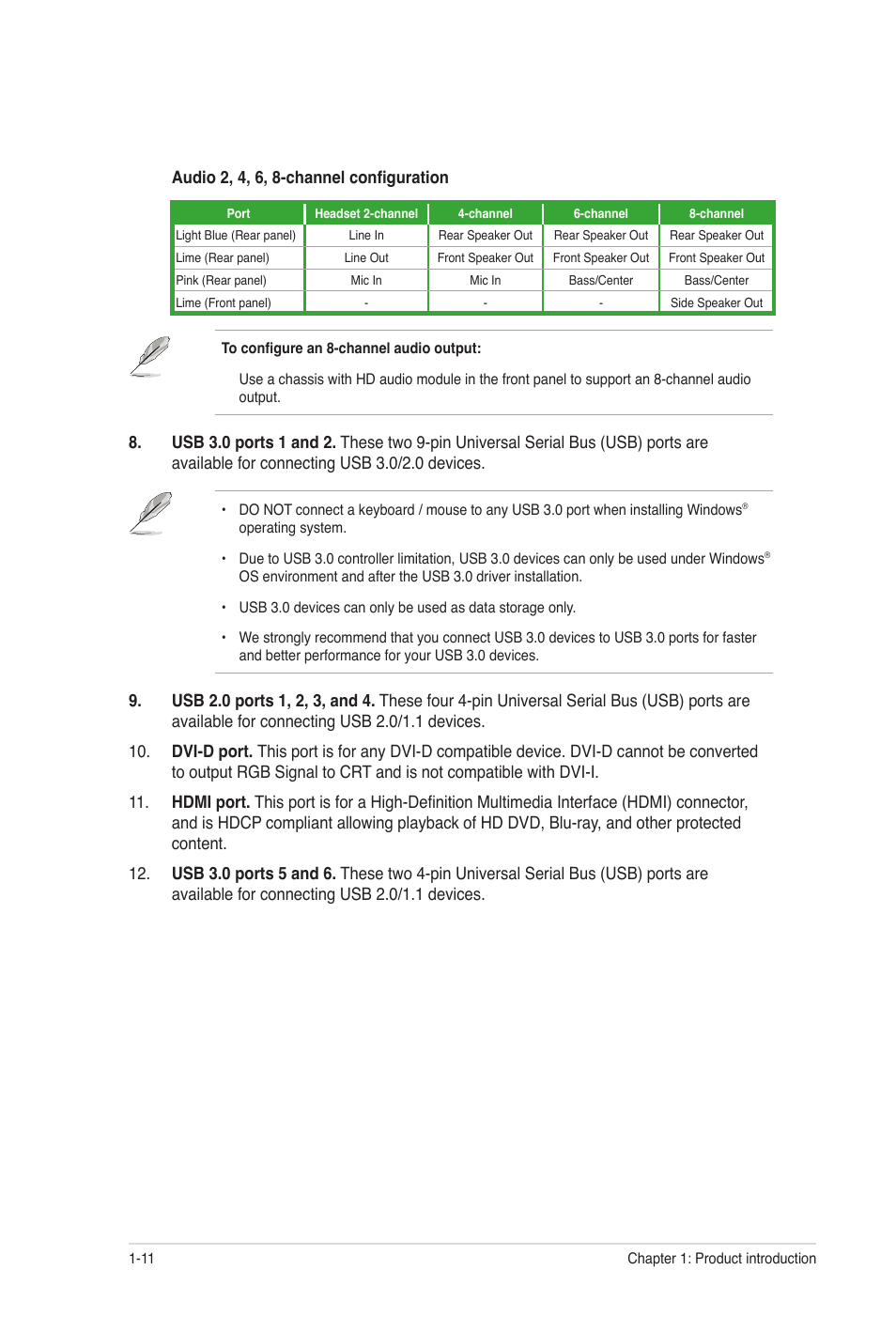 Asus P8H67-I User Manual | Page 22 / 58