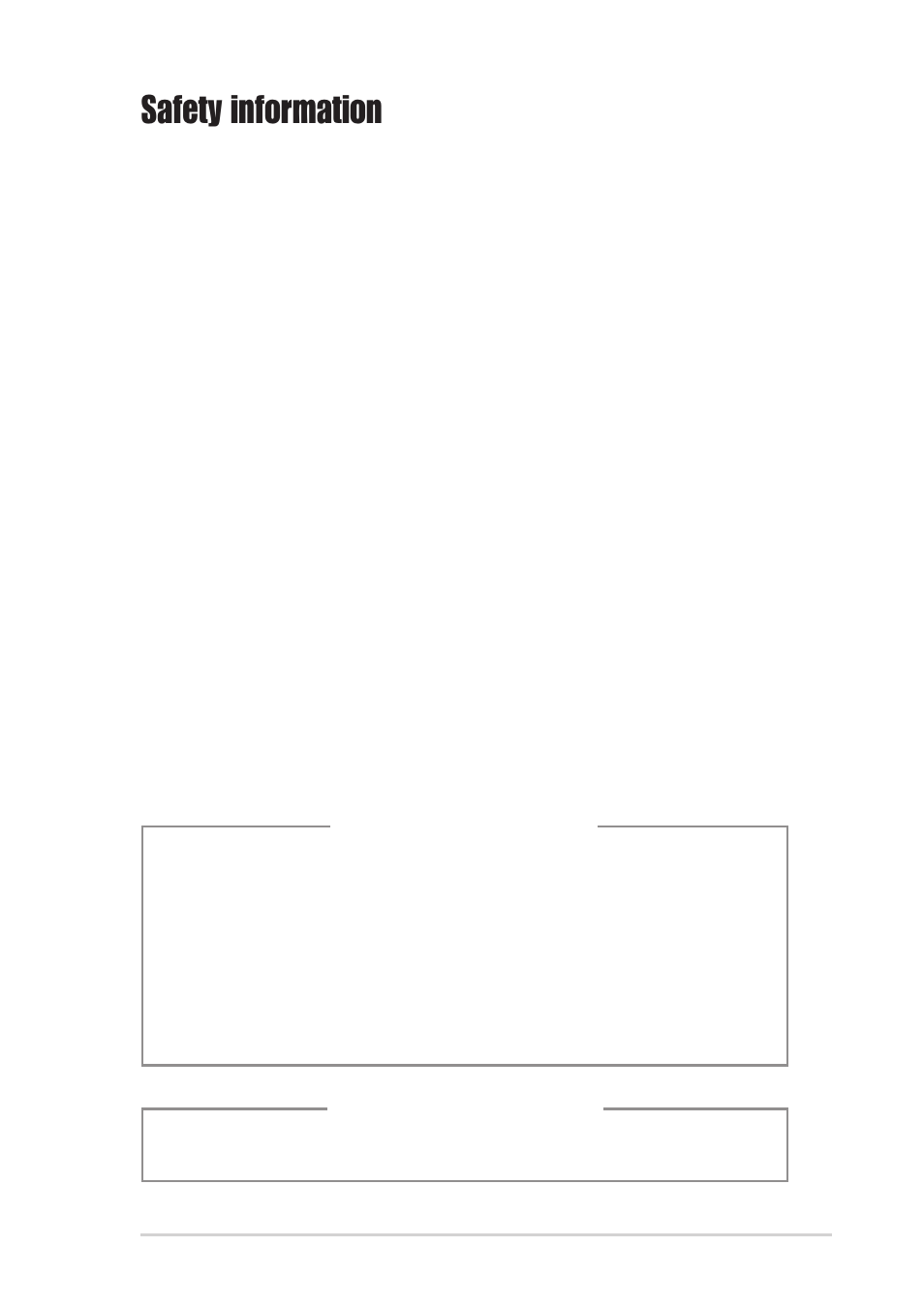 Safety information, Electrical safety, Operation safety | Class 1 laser product | Asus T2-R User Manual | Page 7 / 94