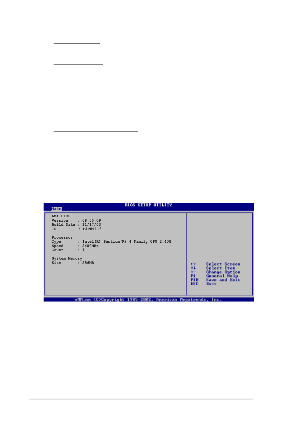 5 system information, Amibios, Processor | Asus T2-R User Manual | Page 74 / 94