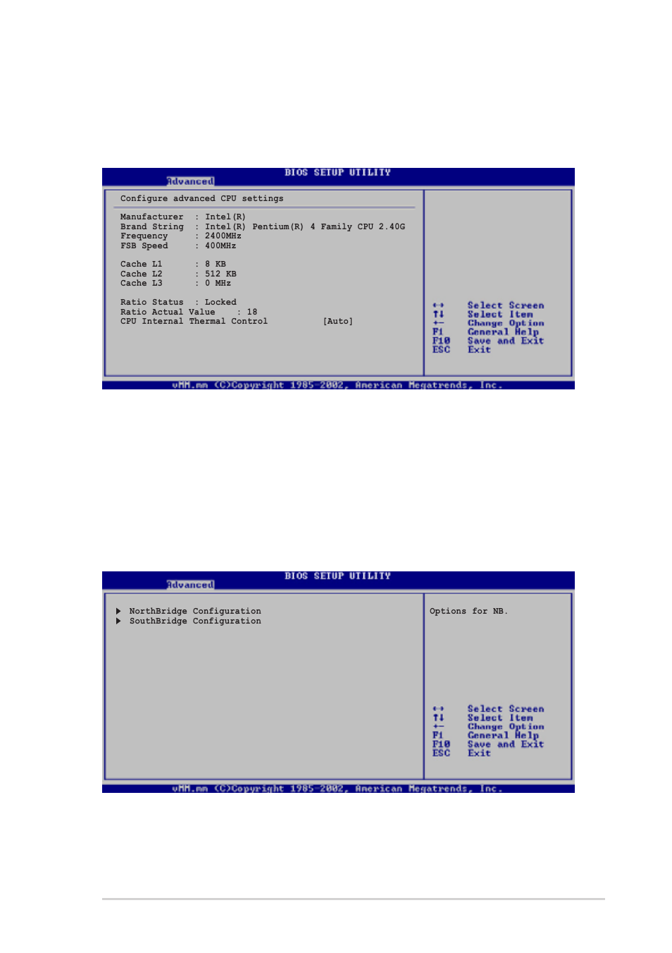 2 cpu configuration, 3 chipset, Cpu internal thermal control [auto | Asus T2-R User Manual | Page 77 / 94