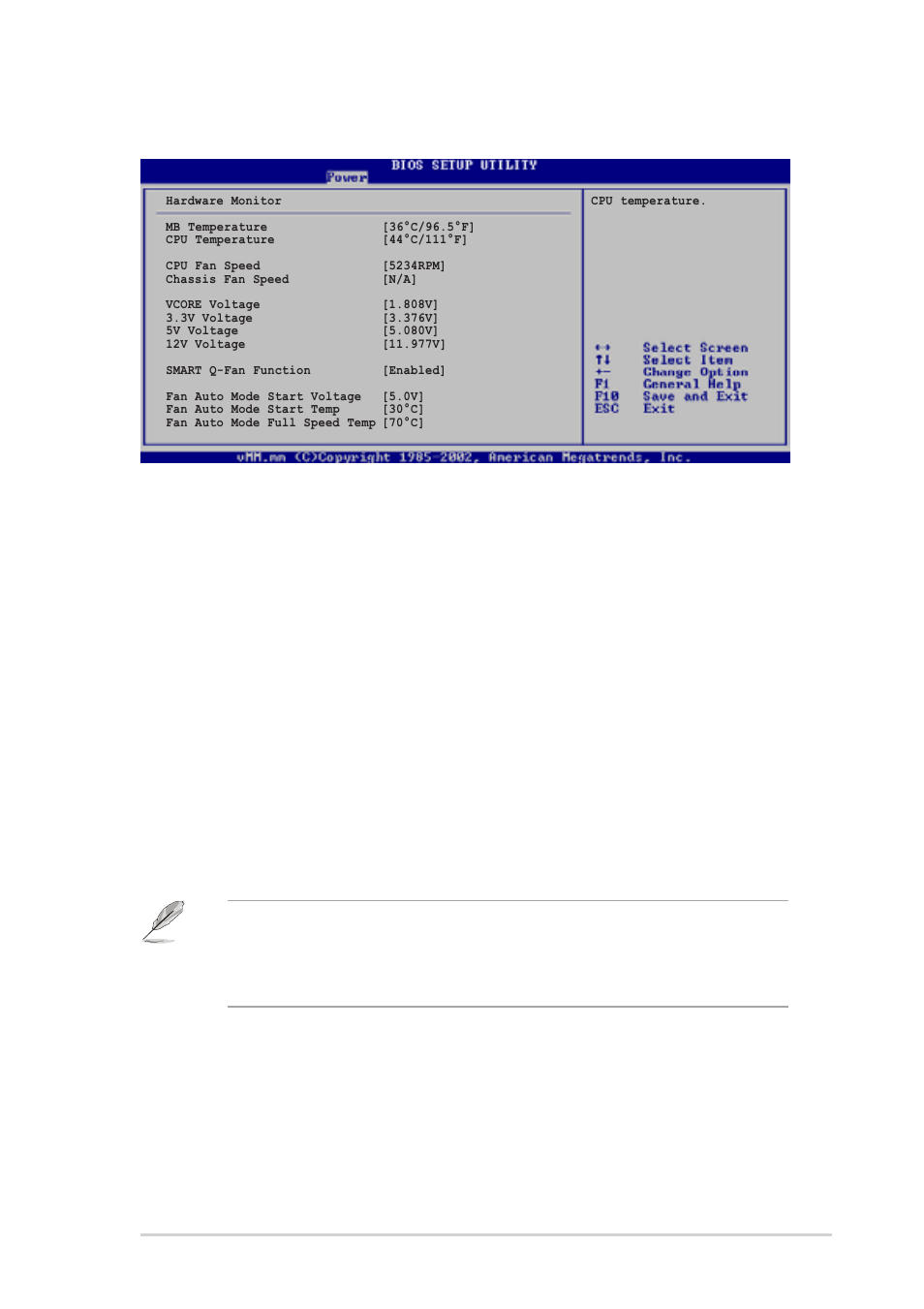 6 hardware monitor, Smart q-fan function [enabled, 85 asus terminator 2 barebone system | Asus T2-R User Manual | Page 85 / 94