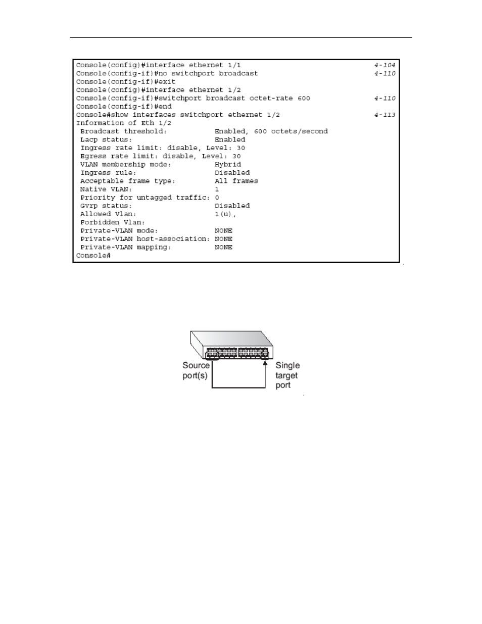 Configuring port mirroring | Asus GigaX2024SX User Manual | Page 104 / 370