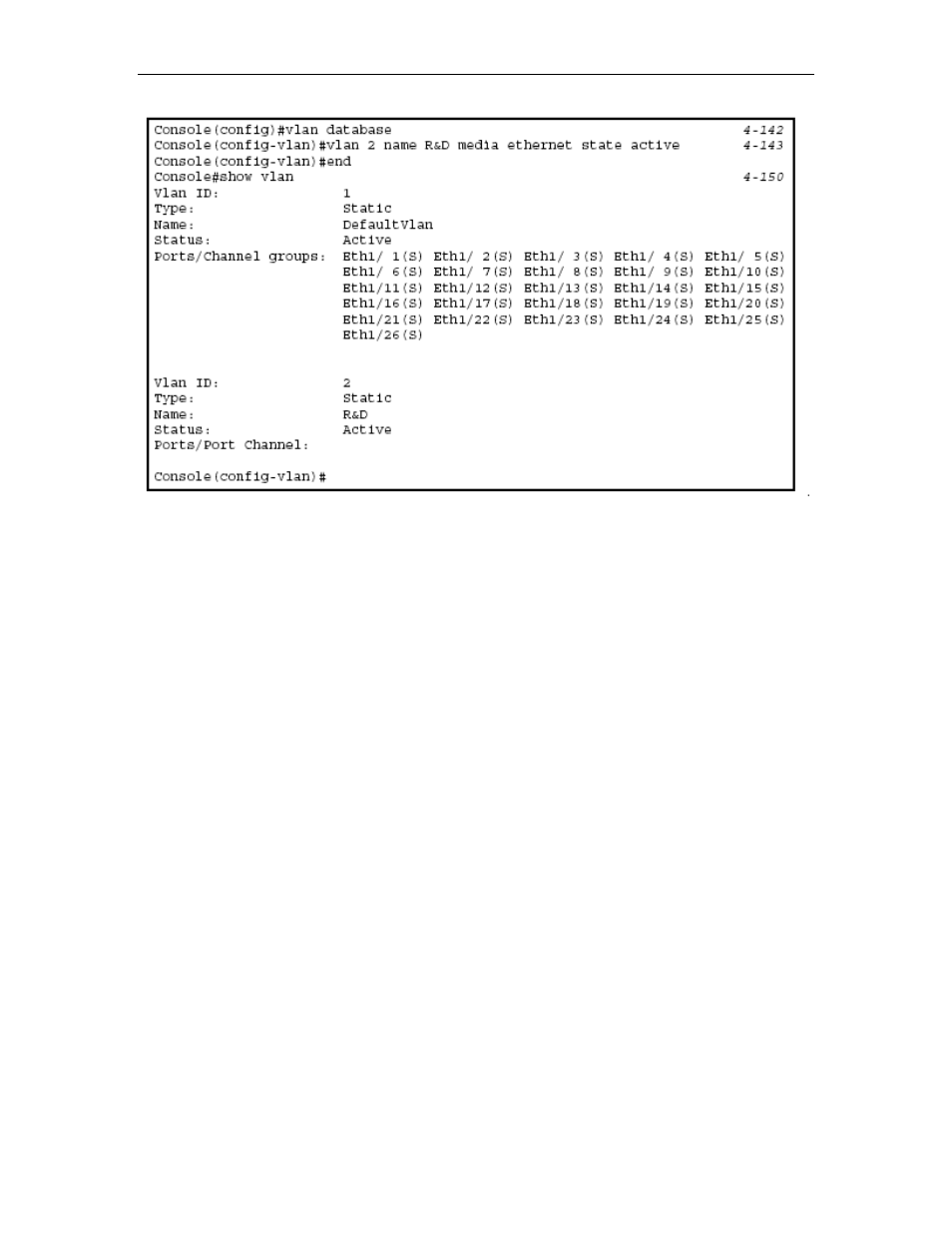 Adding static members to vlans (vlan index), Adding static members to vlans (vlan index) -111 | Asus GigaX2024SX User Manual | Page 136 / 370