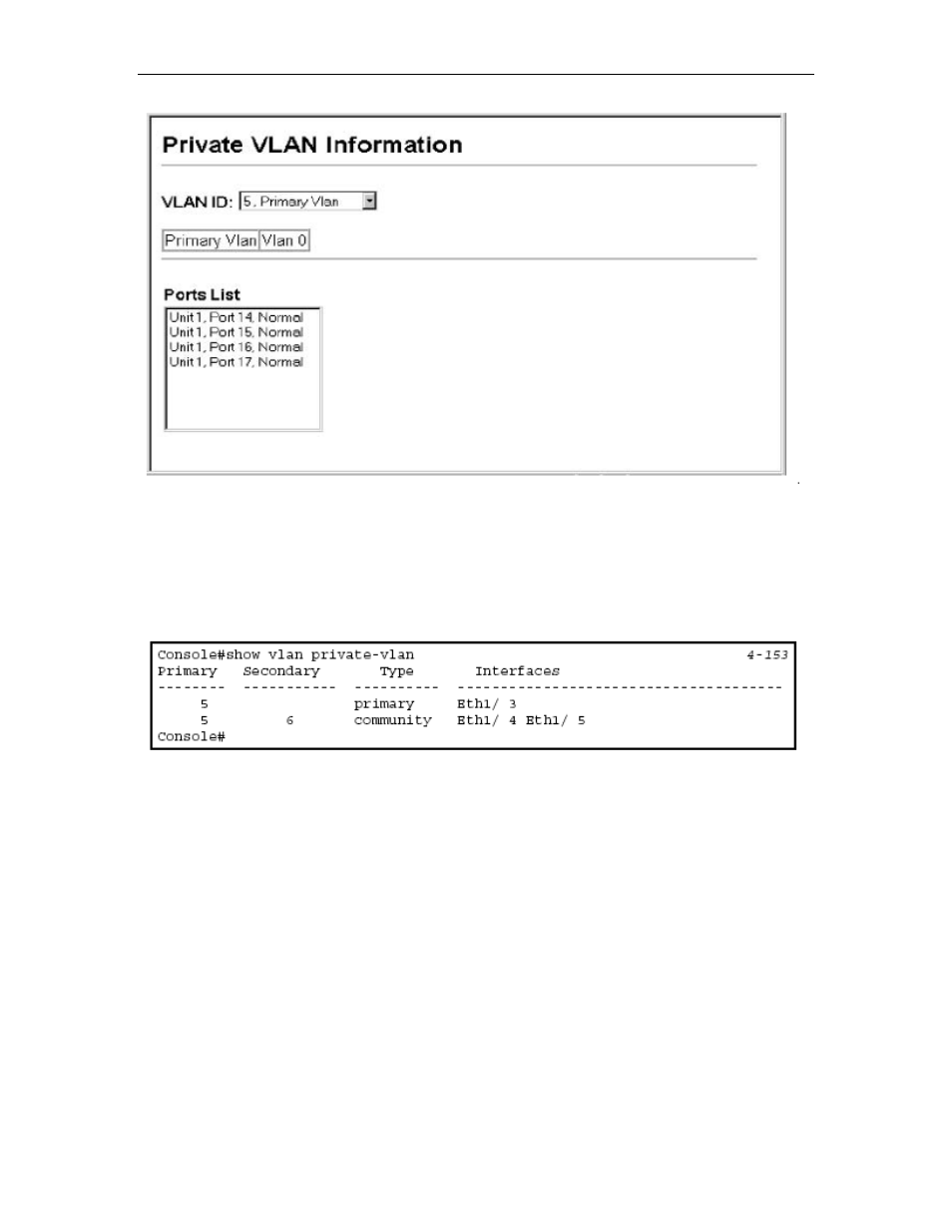 Configuring private vlans, Configuring private vlans -117, Figure 3-62. displaying current vlans | Asus GigaX2024SX User Manual | Page 142 / 370