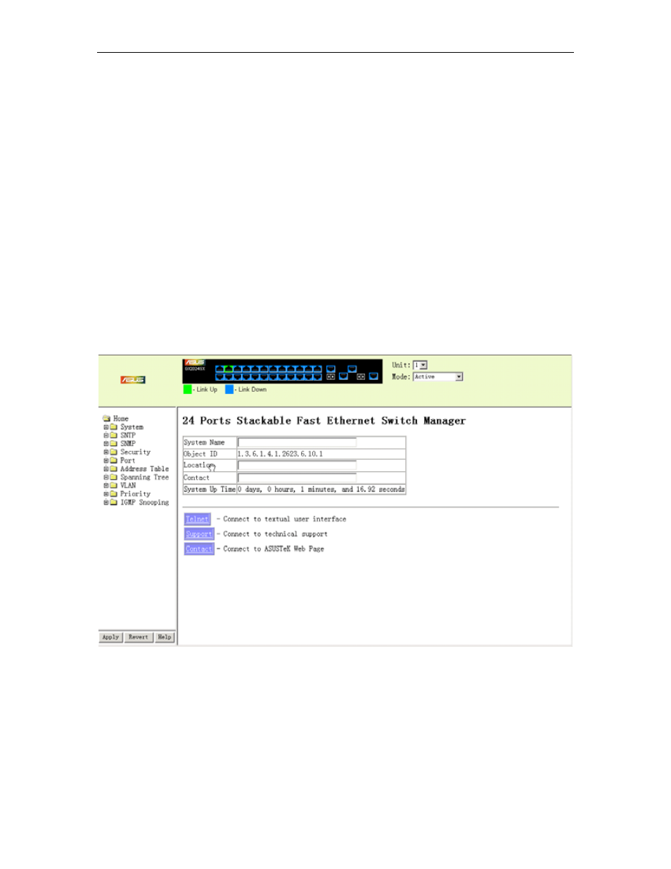 Navigating the web browser interface, Navigating the web browser interface -2, Home page | Asus GigaX2024SX User Manual | Page 27 / 370