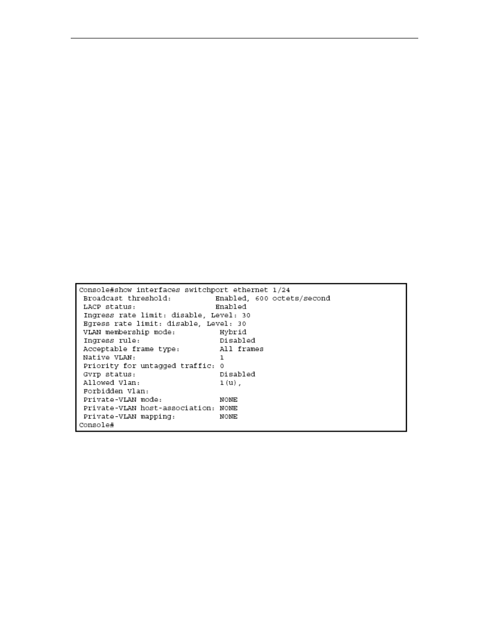 Show interfaces switchport, Show interfaces switchport -117 | Asus GigaX2024SX User Manual | Page 285 / 370