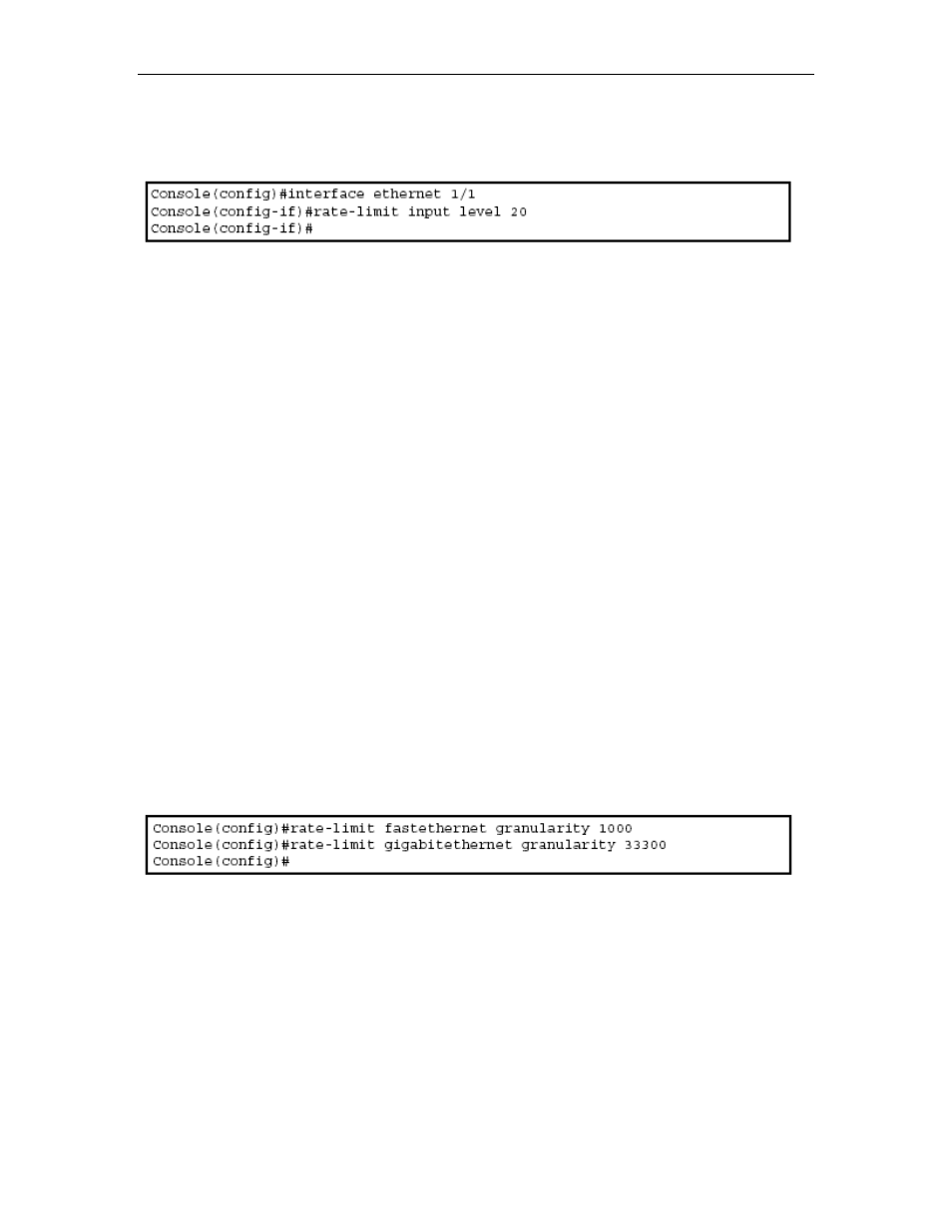 Rate-limit granularity, Show rate-limit, Rate-limit granularity -122 show rate-limit -122 | Asus GigaX2024SX User Manual | Page 290 / 370