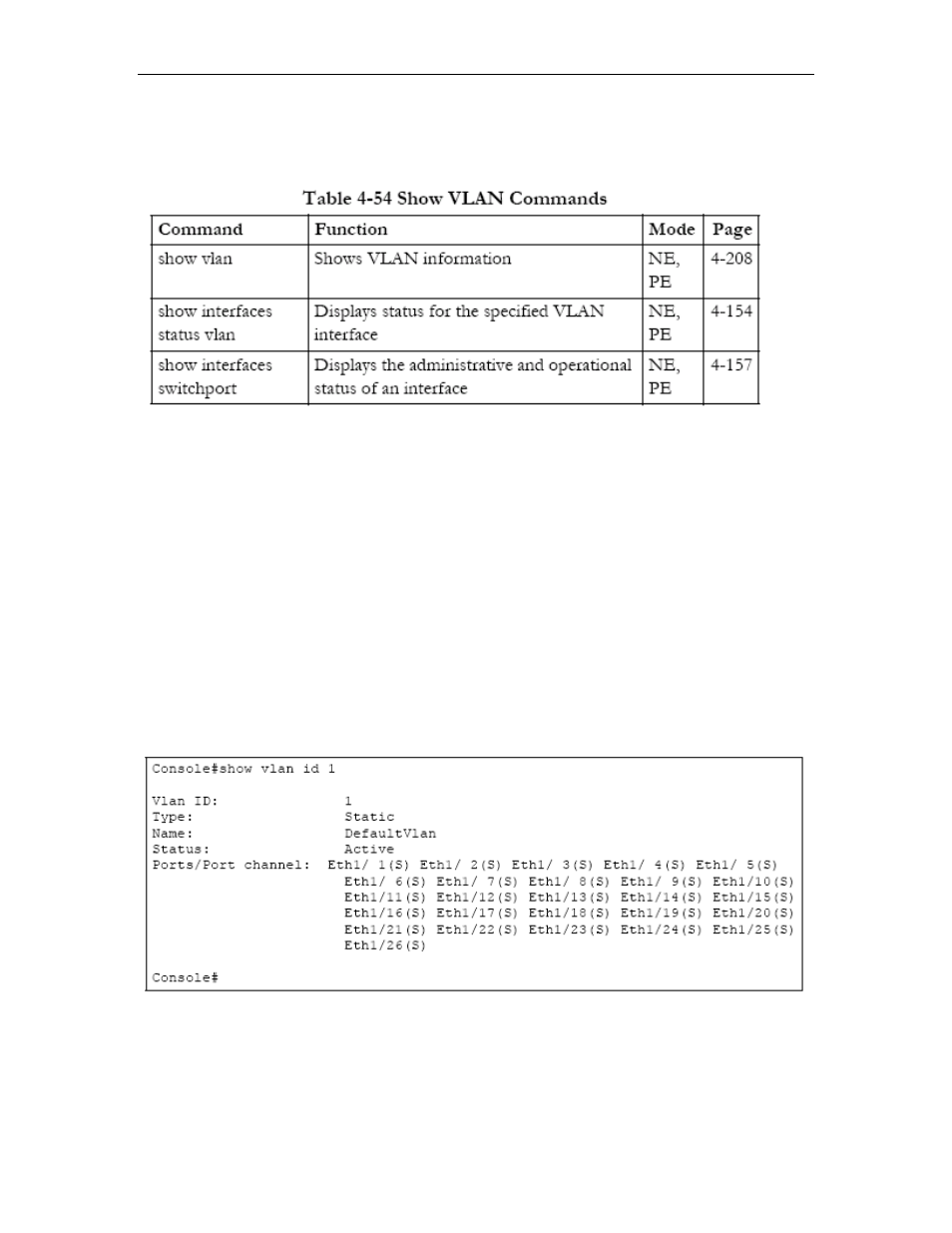 Displaying vlan information, Displaying vlan information -159 | Asus GigaX2024SX User Manual | Page 327 / 370