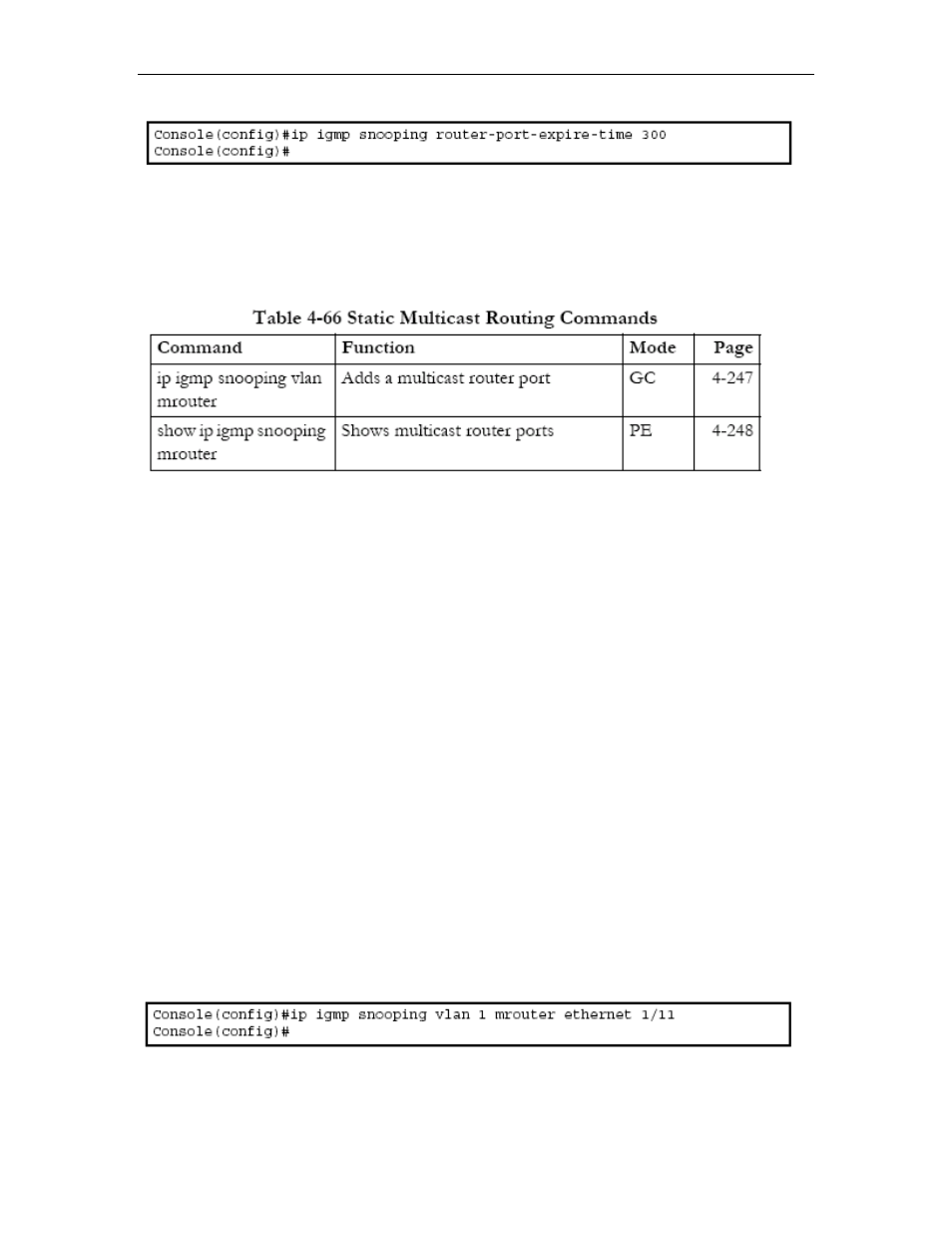 Static multicast routing commands, Static multicast routing commands -189, Secon • secondar | Asus GigaX2024SX User Manual | Page 357 / 370