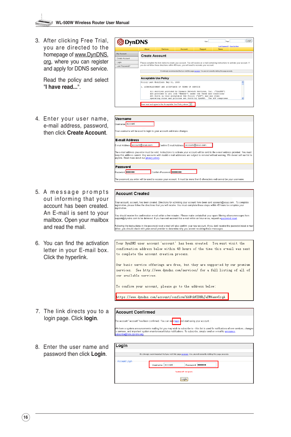 Asus WL-500W User Manual | Page 18 / 43