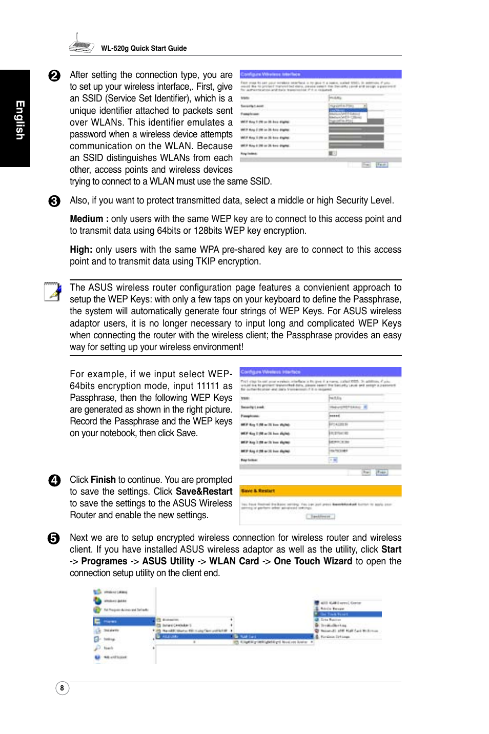 Asus WL-520G User Manual | Page 10 / 136