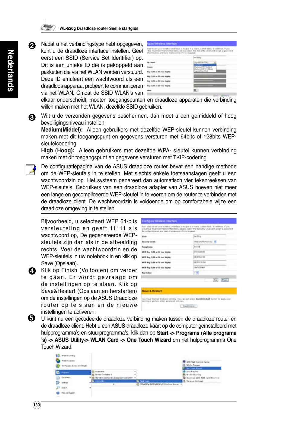 Nederlands | Asus WL-520G User Manual | Page 132 / 136