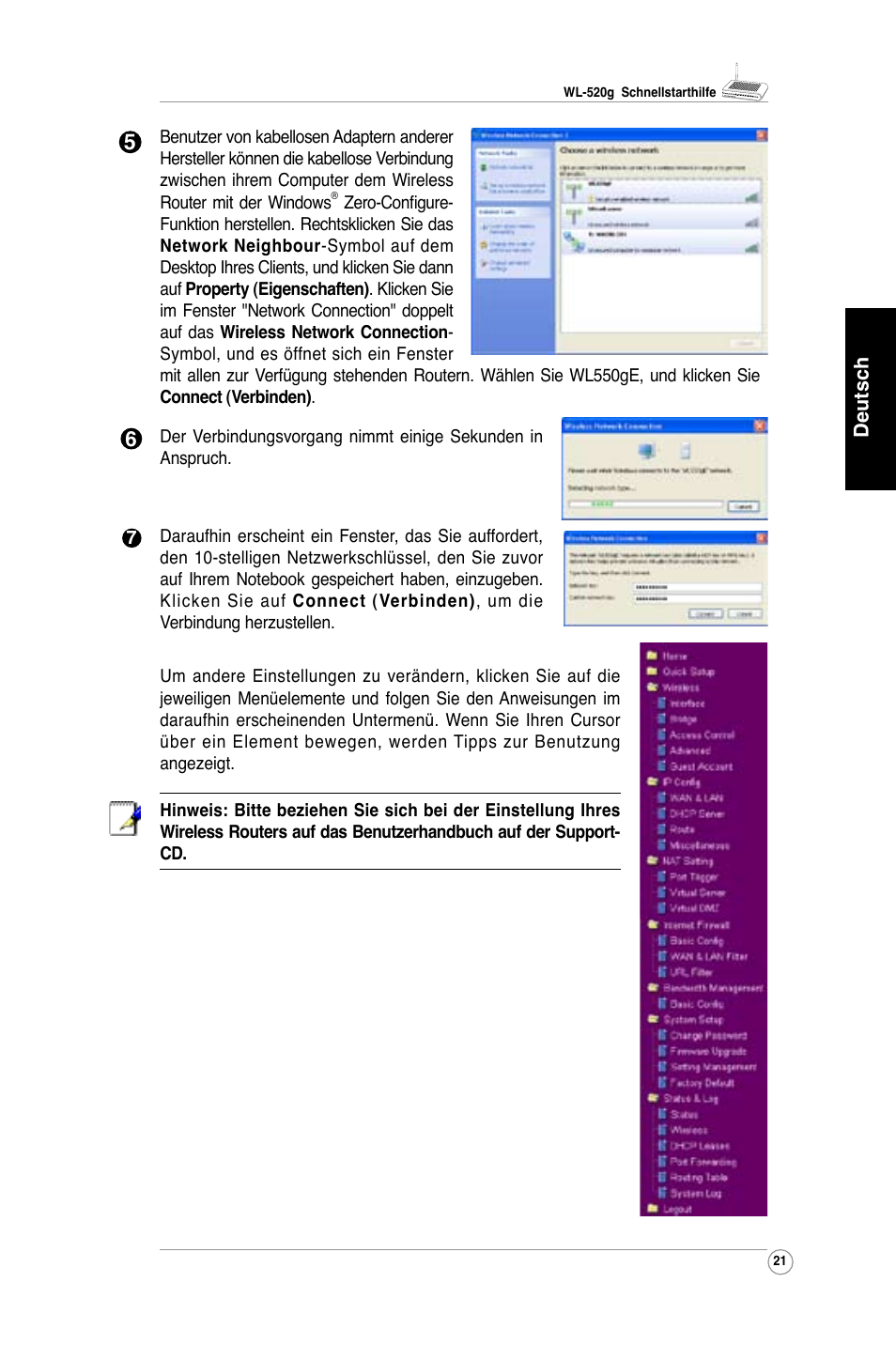 Asus WL-520G User Manual | Page 23 / 136