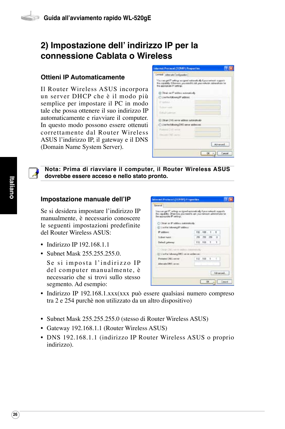 Asus WL-520G User Manual | Page 28 / 136